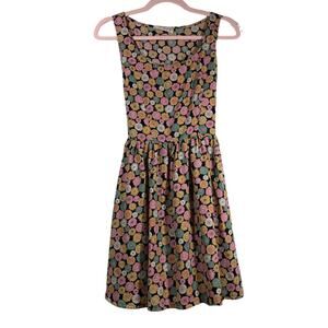 ARP Multi Colored Floral Sleeveless A-Line Mini Dress Medium